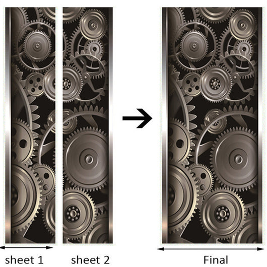 Vinilo Adhesivo 3D para Puerta - Efecto Humo Dinámico - Image 3