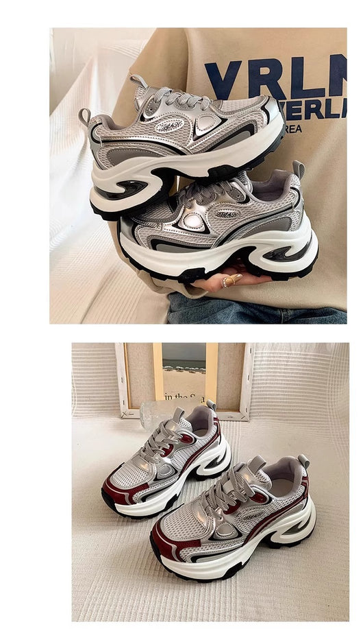Tenis Plataforma Respirable para Mujer - Zapatillas Chunky con Altura Aumentada - Image 14