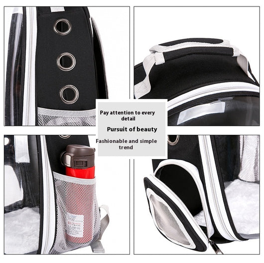 Mochila Panorámica Transparente para Mascotas - Uso Todo Clima - Image 16