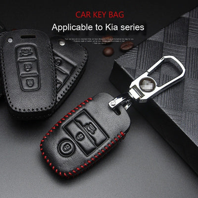 Funda de Cuero Genuino para Llaves del Auto