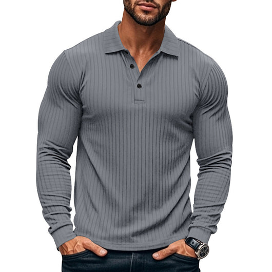Camisa Casual Clásica para Hombre con Solapa y Botones - Image 11