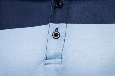 Polo Hombre Rayas Contraste - Camiseta Manga Corta Estilo Europeo - Image 5