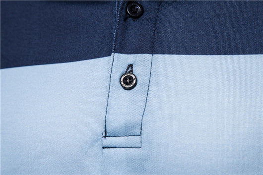 Polo Hombre Rayas Contraste - Camiseta Manga Corta Estilo Europeo - Image 5