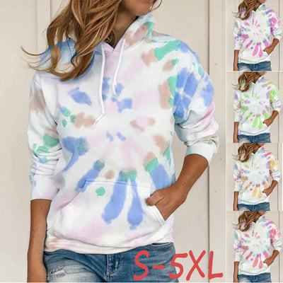 Sudadera con Capucha Tie Dye Multicolor - Casual y Cómoda - Image 11