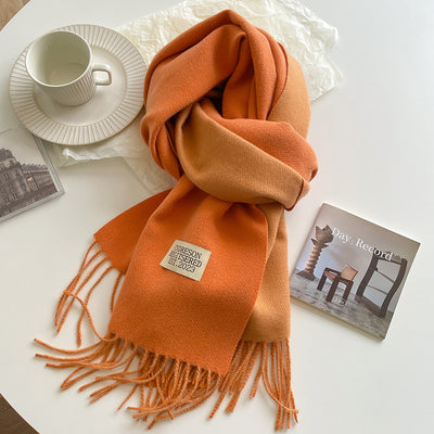 Bufanda de Cachemira para Mujer - Combinación de Colores Otoño Invierno - Image 11