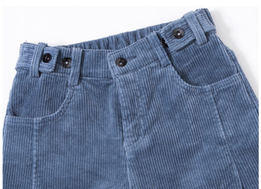 Pantalones de Pana Talle Alto Acolchados Casual - Image 9