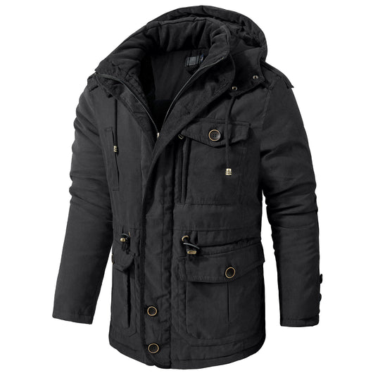Abrigo de Algodón Acolchado Talla Grande para Hombre - Image 3