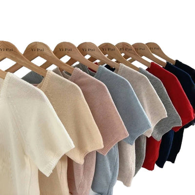 Suéter Slim Fit Cuello Cuadrado Manga Corta - Image 5