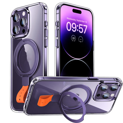 Funda Magnética Transparente con Anillo Giratorio y Soporte Ajustable - Image 13