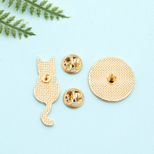 Broche Gato Esmaltado con Gotitas de Aceite - Aleación Metálica para Denim - Image 5