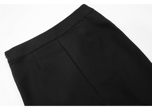 Pantalón Skinny Cropped Cintura Alta Efecto Reductor Negro y Blanco - Image 15