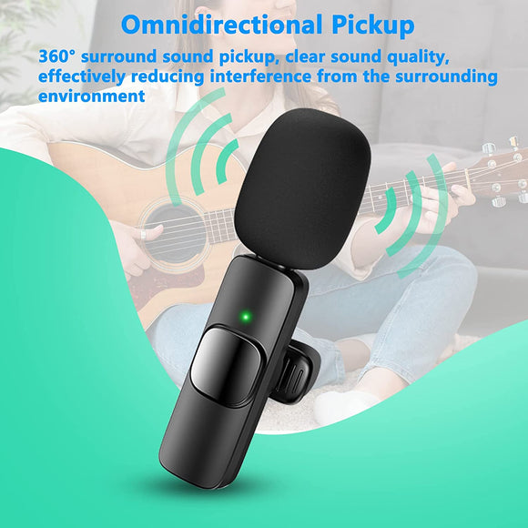 Micrófono Inalámbrico Profesional de Solapa para iPhone e iPad