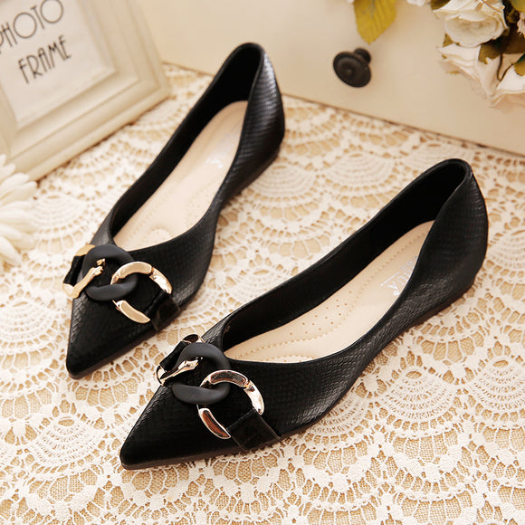 Zapatos de Punta Fina con Suela Suave y Boca Shallow