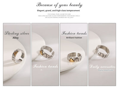 Anillo Vintage para Hombre con Textura de Piedra y Acabado Envejecido - Image 10