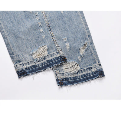 Jeans de Moda Urbana Unisex - Diseño Destruido Contemporáneo - Image 11