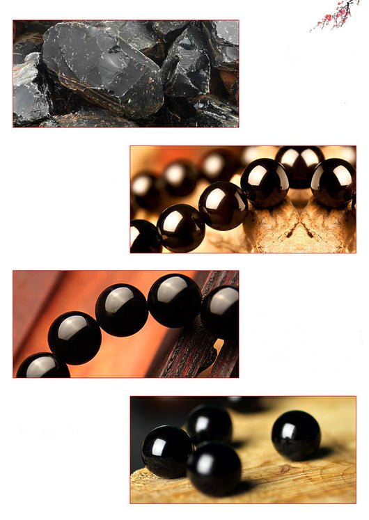 Pulsera de Obsidiana Arcoíris Natural - Image 10
