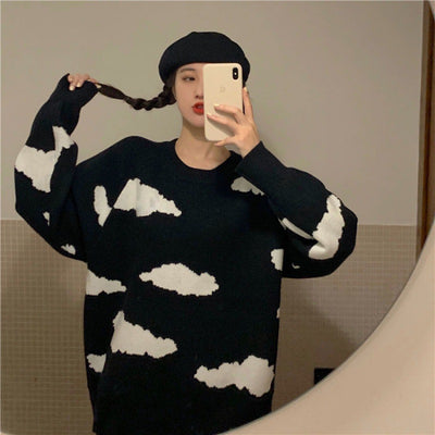 Suéter Estampado de Nubes Adorable - Image 5