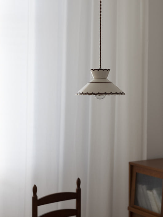 Lámpara Colgante Vintage de Cerámica y Latón para Bar y Dormitorio - Image 7