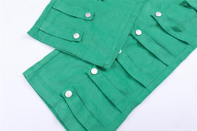 Pantalones de Trabajo Oversized con Bolsillos Grandes y Cintas Laterales - Image 14