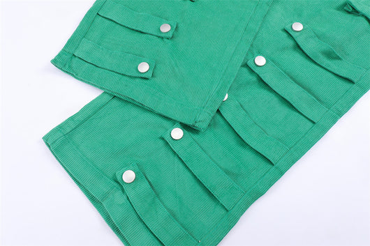 Pantalones de Trabajo Oversized con Bolsillos Grandes y Cintas Laterales - Image 14
