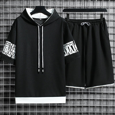 Sudadera Holgada Manga Corta con Capucha para Adolescentes - Image 7
