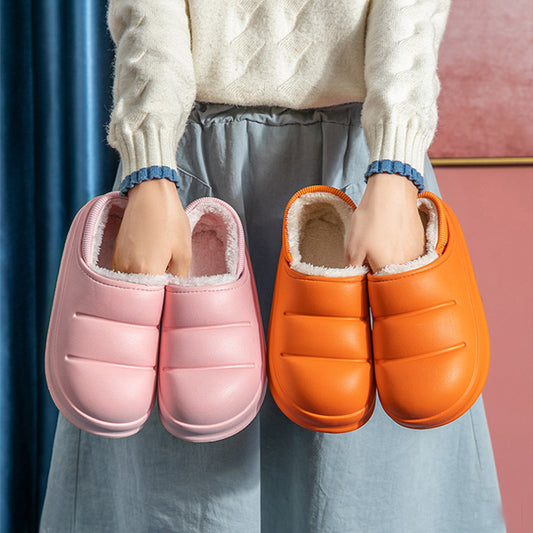 Pantuflas de Pareja Algodón Invierno Cálidas Impermeables para Casa y Jardín - Image 2