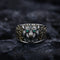 Anillo Ajustable Cabeza de Tigre en Plata 925 Estilo Retro