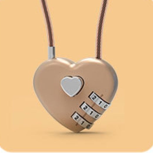 Candado de Amor Corazón de Durazno con Cuerda Larga - Image 12