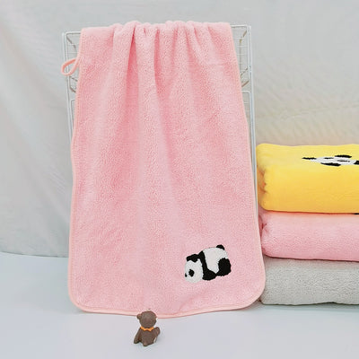 Fundas de Panda Bordado en Terciopelo Coral - Suave y Absorbentes - Image 24