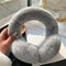 Plush Cute Fashion Ear Bag Ear Warmer Light grey 21CM