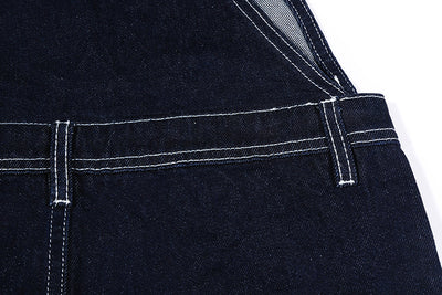 Pantalón Peto Vaquero Vintage a Rayas para Hombre - Estilo Cowboy Clásico - Image 18