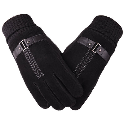 Guantes de Piel de Cerdo para Hombre Invierno Esquí Conducción Outdoor - Image 3