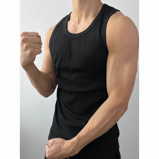 Musculosa Deportiva Ajustada con Stretch para Hombre - Image 3