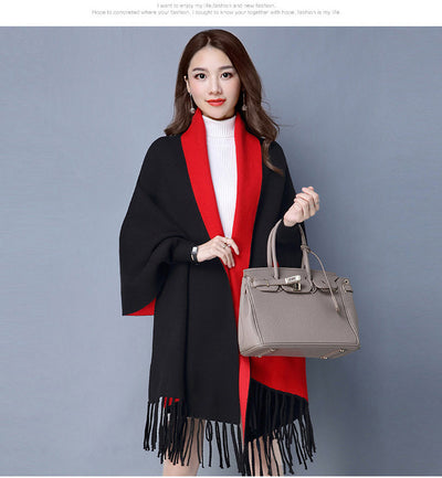 Cárdigan Capa con Flecos para Mujer - Suéter Abrigo Elegante - Image 16