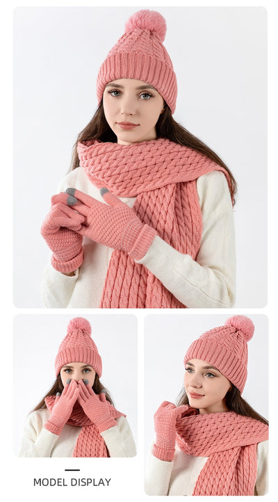 Conjunto Térmico de Invierno: Gorro, Bufanda y Guantes en Lana - Image 20