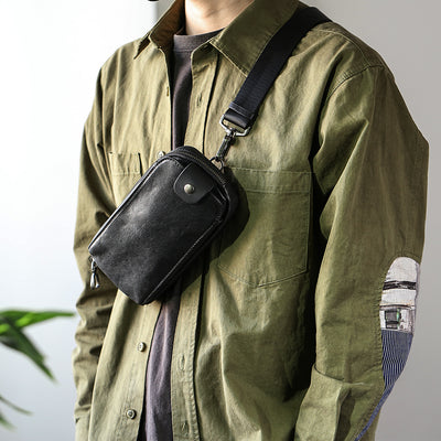 Bolsa Bandolera Minimalista para Celular - Diseño Asimétrico de Un Hombro - Image 8