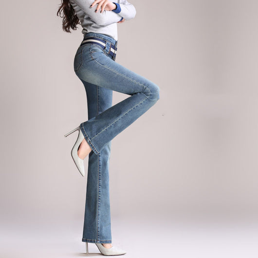 Pantalones Rectos Elásticos Talla Grande con Cintura Ajustable - Image 10