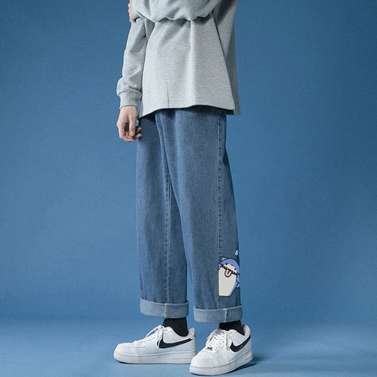 Pantalones Casuales de Mezclilla Clara para Hombre - Image 17