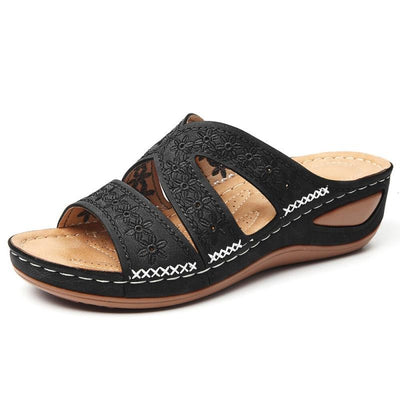 Pantuflas Retro para Mujer con Bordados Artesanales - Image 7