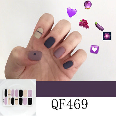 Stickers de Uñas 3D con Diamantes - 14 Diseños Impermeables para Embarazadas - Image 35