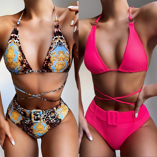 Bikini Halter Estampado - Image 10