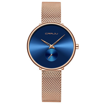 Reloj de Pulsera Mujer Acero Inoxidable Malla Minimalista - Image 8