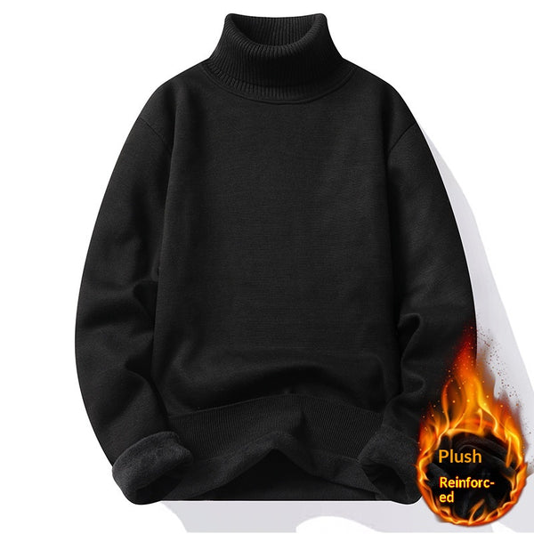 Camiseta Térmica Negra para Hombre con Forro Polar