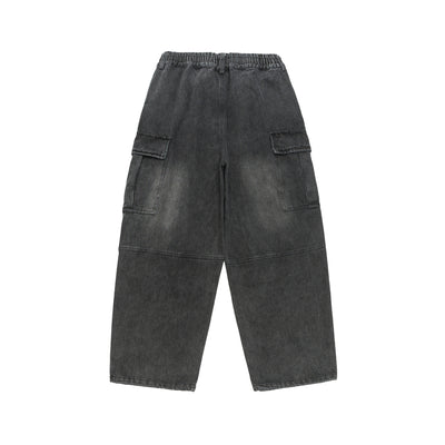Pantalones Denim Lavado Efecto Floral Desteñido - Image 4