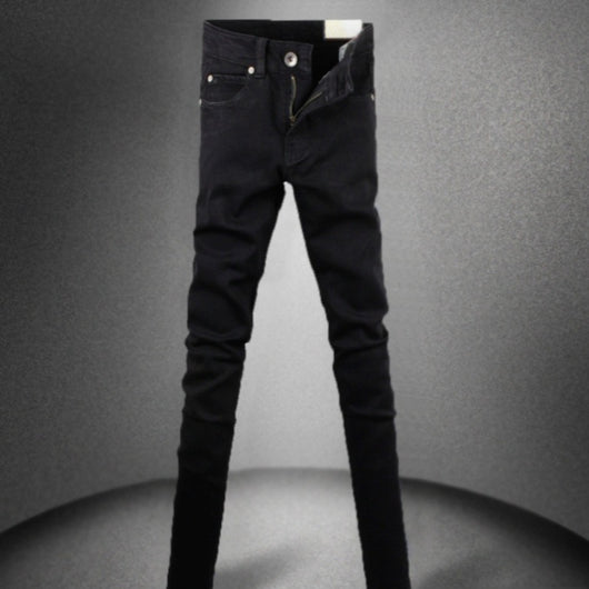 Pantalones Skinny Negros Elásticos para Hombre - Image 10