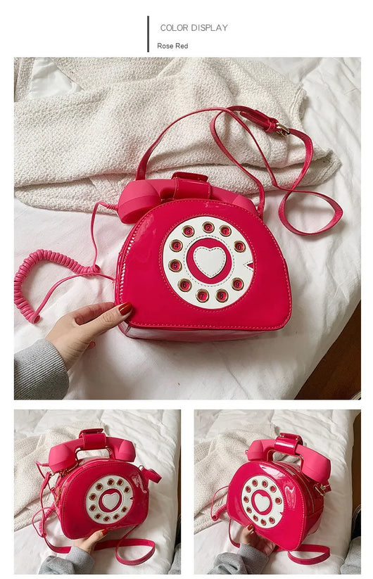 Bolso Bandolera Retro Teléfono para Mujer - Cuero PU Casual y Versátil - Image 11
