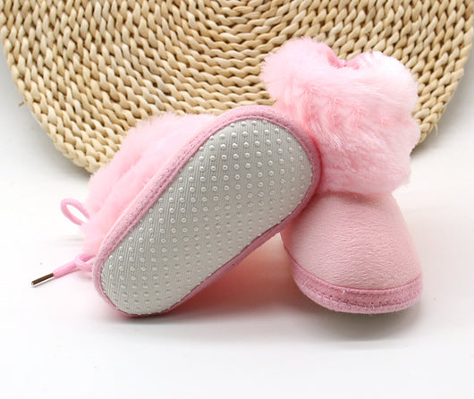 Zapatos de Bebé de Algodón Grueso con Suela Antideslizante y Terciopelo Suave - Image 4