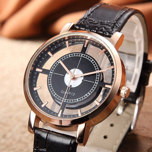 Reloj Pulsera Mujer Estilo Harajuku con Correa Hueca de Cuero - Image 7