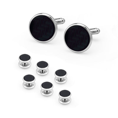 Gemelos Franceses para Hombre Diseño Concha Drip Redonda - Set Combo de 8 Pares - Image 17