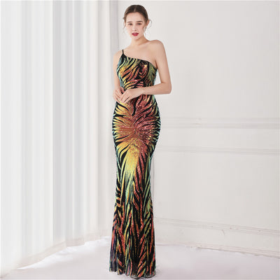 Vestido de Noche con Lentejuelas Brillantes para Fiestas y Eventos Especiales - Image 2